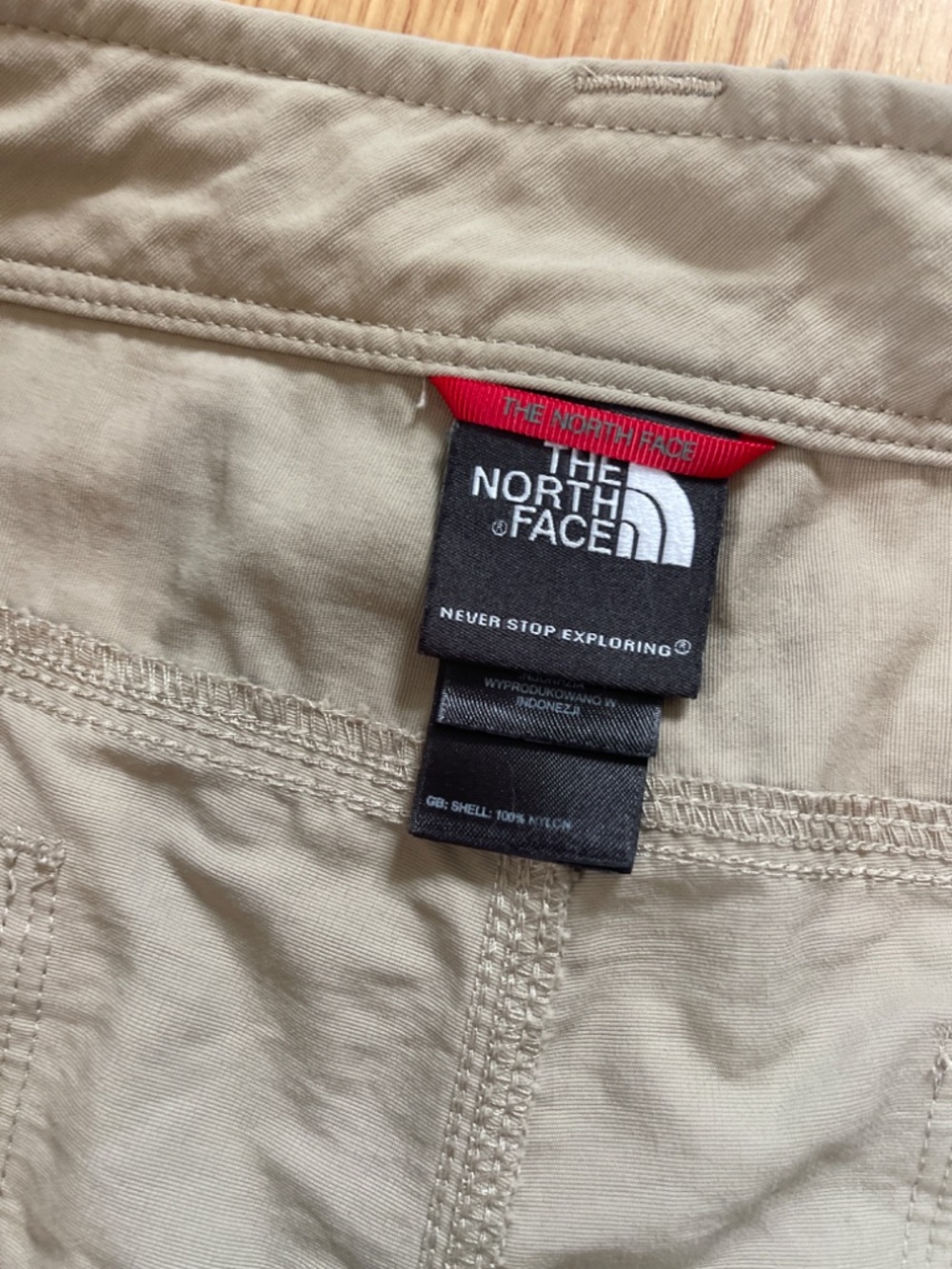 The North Face Men’s Light Khaki Hybrid 10 Inch Inseam Snap Button Shorts Size40 - Picture 6 of 9